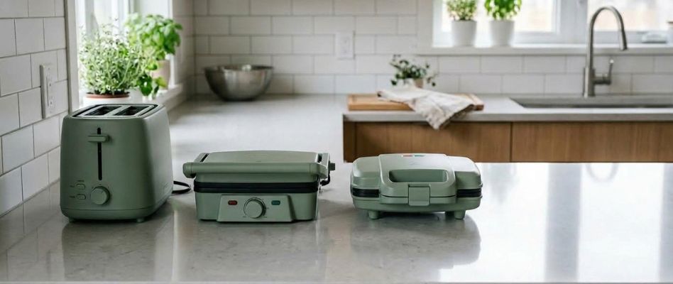 Matching colored kitchen items arranged as a casino continuity gift program series, illustrating anchor item thinking for regional casino promotions